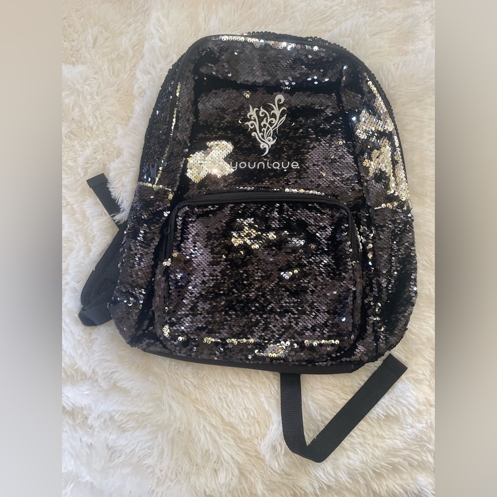 Younique reversible sequin backpack